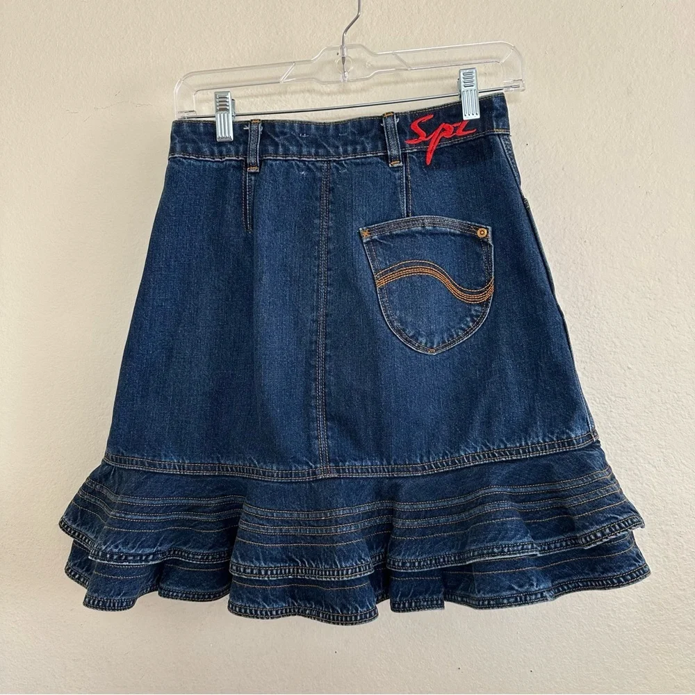 Lee x Self-Portrait Tiered Ruffle HemMini Skirt, 4 US - Picture 3 of 14